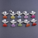 10pcs Angel Wings Charms Mixed Colorful Accessories