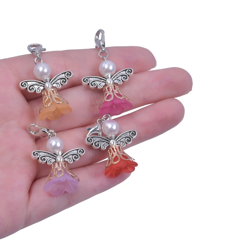 10pcs Angel Wings Charms Mixed Colorful Accessories