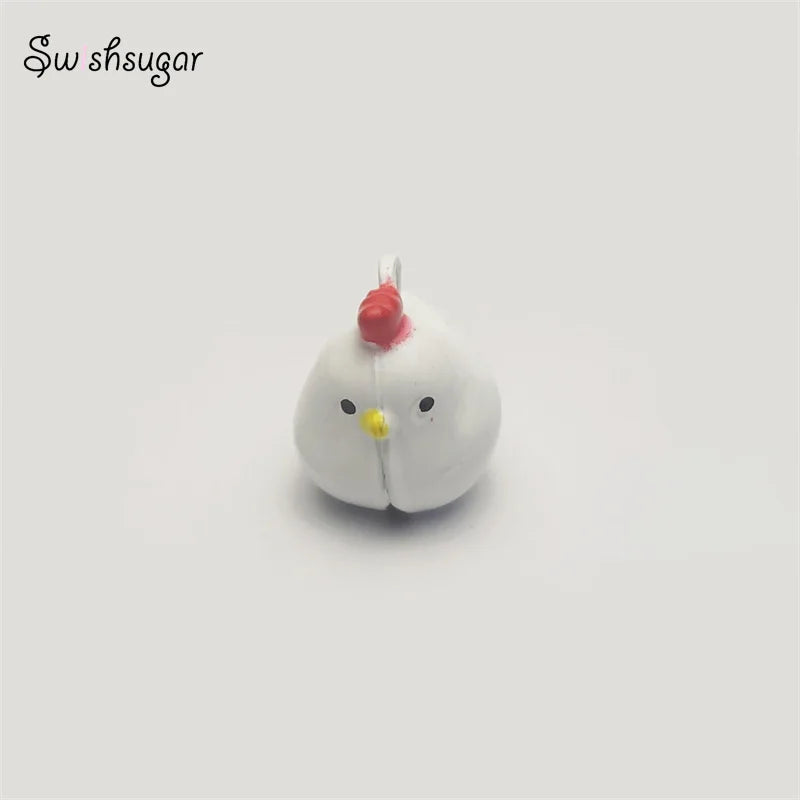 10pcs Chicken Hen Jingle Bell Charms Pet Necklace Jewelry Finding