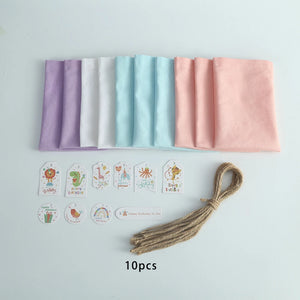 10pcs Animal Patten Cotton Gift Bag Jewelry Organizer Party Pouches