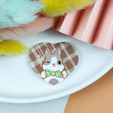 10pcs Rabbit Bunny Acrylic Charms Pendant for DIY Earrings Keychain