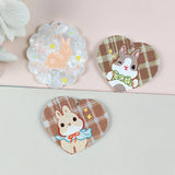 10pcs Rabbit Bunny Acrylic Charms Pendant for DIY Earrings Keychain