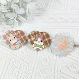 10pcs Rabbit Bunny Acrylic Charms Pendant for DIY Earrings Keychain