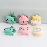 10pcs Anime Elf Small Monster Resin Charms DIY Jewelry Making Findings