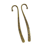 10pcs Bronze/Silver Plated Bookmark Charms Vintage Pendants