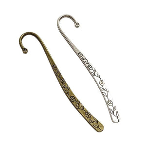 10pcs Bronze/Silver Plated Bookmark Charms Vintage Pendants
