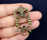 10pcs Antique Bronze Owl Charms Pendant DIY Vintage Jewelry