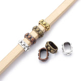 10pcs Antique Slide Spacers for 10x6mm Leather String Jewelry