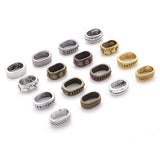 10pcs Antique Slide Spacers for 10x6mm Leather String Jewelry