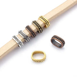 10pcs Antique Slide Spacers for 10x6mm Leather String Jewelry