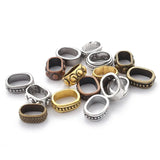 10pcs Antique Slide Spacers for 10x6mm Leather String Jewelry