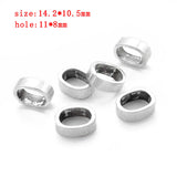10pcs Antique Slide Spacers for 10x6mm Leather String Jewelry