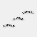 10pcs Antique Hollow Lacework Tube for 6mm Leather Jewelry