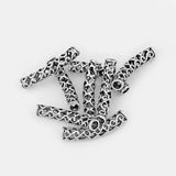 10pcs Antique Hollow Lacework Tube for 6mm Leather Jewelry