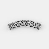 10pcs Antique Hollow Lacework Tube for 6mm Leather Jewelry