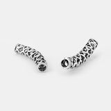 10pcs Antique Hollow Lacework Tube for 6mm Leather Jewelry