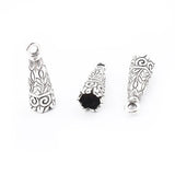 10pcs Antique Silver Tassels End Cap Beads Crimp Alloy Vintage Charms