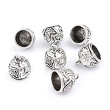10pcs Antique Silver 12mm Cap Filigree Tassel End Caps Bead For DIY Jewelry