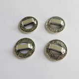 10pcs Antique Silver 16mm Bezel Spacer Beads for 10x2mm Leather Bracelet