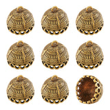10pcs Tibetan Style Alloy Pendant Bail Caps for DIY Jewelry Making, 19.5x20mm