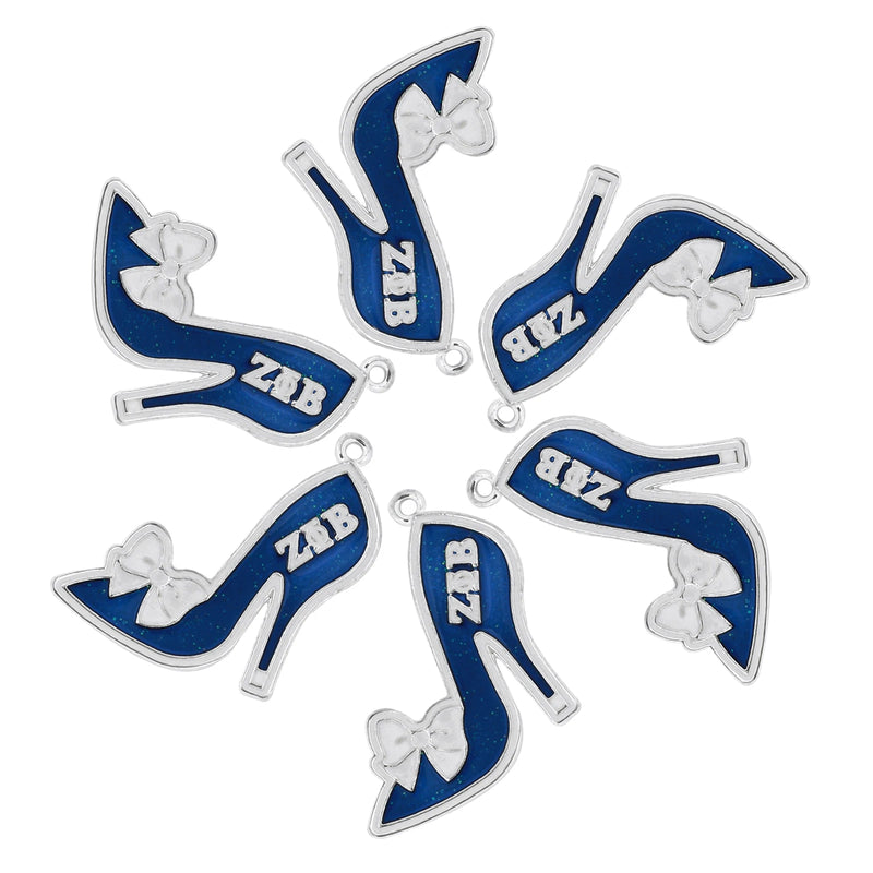 10pcs Z B High-heeled Shoes Charms for DIY Jewelry
