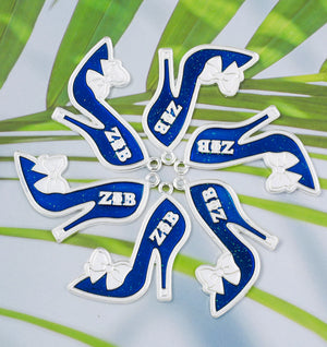 10pcs Z B High-heeled Shoes Charms for DIY Jewelry