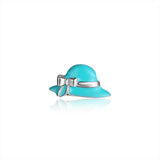 10pcs Aqua Sun Hat Floating Charms for Glass Locket Bracelet