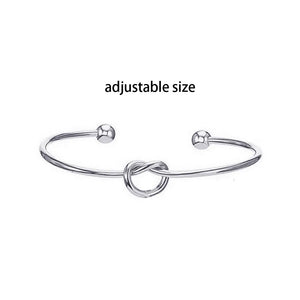 10pcs Love Knot CZ Bangle Bracelet for Women
