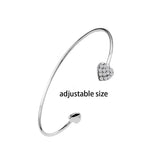 10pcs Love Knot CZ Bangle Bracelet for Women