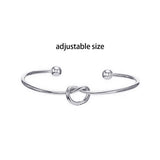 10pcs Love Knot CZ Bangle Bracelet for Women