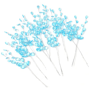 10pcs Acrylic Teardrop Beads Bouquet Wedding DIY Bridal Hair Accessory