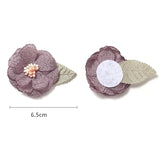 10pcs Silk Flower Head With Leaves for Home Wedding Decor DIY Handicrafts
