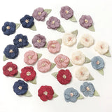 10pcs Silk Flower Head With Leaves for Home Wedding Decor DIY Handicrafts