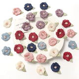10pcs Silk Flower Head With Leaves for Home Wedding Decor DIY Handicrafts