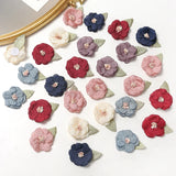 10pcs Silk Flower Head With Leaves for Home Wedding Decor DIY Handicrafts