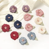 10pcs Silk Flower Head With Leaves for Home Wedding Decor DIY Handicrafts