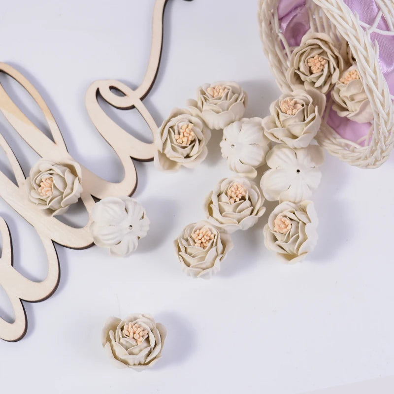10pcs Superfine Fiber Flowers Head DIY Wedding Decor