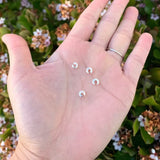 10pcs 925 Sterling Silver Crimp Bead Knot Cover Clasp For DIY Earring