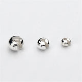 10pcs 925 Sterling Silver Crimp Bead Knot Cover Clasp For DIY Earring