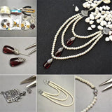 10pcs 925 Sterling Silver Crimp Bead Knot Cover Clasp For DIY Earring