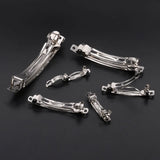 10pcs Rhodium Bow Hairpin French Barrette Sty