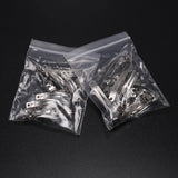10pcs Rhodium Bow Hairpin French Barrette Sty