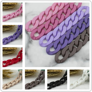 10pcs Acrylic Twisted Chains for Jewelry Making DIY Bracelet Necklace Earrings
