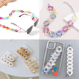 10pcs Acrylic Twisted Chains for Jewelry Making DIY Bracelet Necklace Earrings