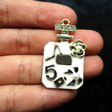 10pcs/Bag Big Size Rhinestone Perfume Enamel Charms Pendants