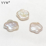 10pcs/Bag Flower No Hole Natural Freshwater Pearl Beads 10-12mm
