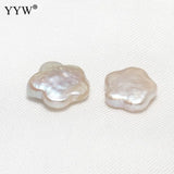 10pcs/Bag Flower No Hole Natural Freshwater Pearl Beads 10-12mm