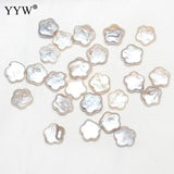 10pcs/Bag Flower No Hole Natural Freshwater Pearl Beads 10-12mm