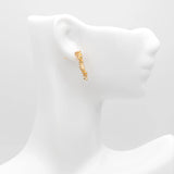 10pcs Bar Ear Studs 21mm Plated Brass Long Bar Earrings