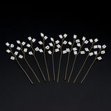 Beaded Leaf Sprigs on Wire, Flower Tassel Hair Accessories